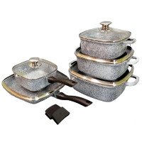 Набір посуду EDENBERG EB-3989 з гранітним антипригарним покриттям 10 предметів