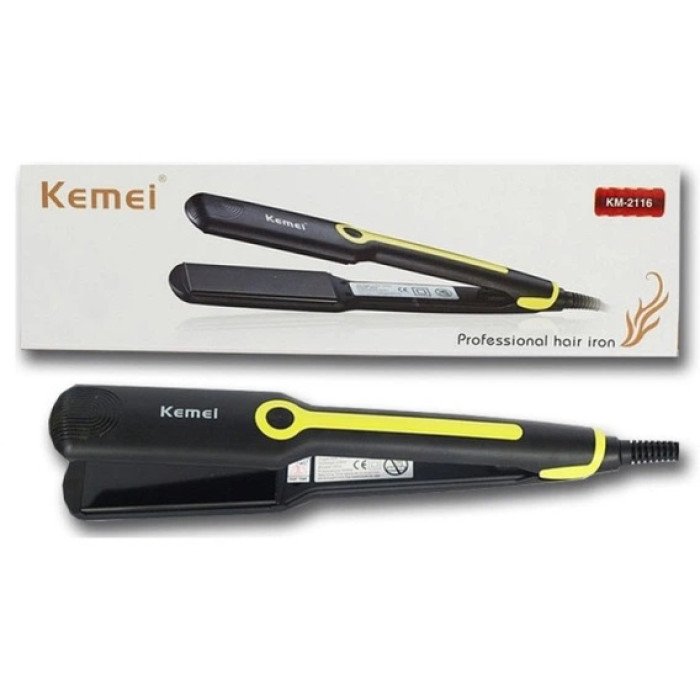 Щипці KEMEI для волосся гофре KM-2116 Yellow