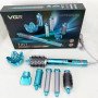Фен-стайлер для волосся 7в1 VGR V-477 Blue Professional 1400 Вт 7 насадок