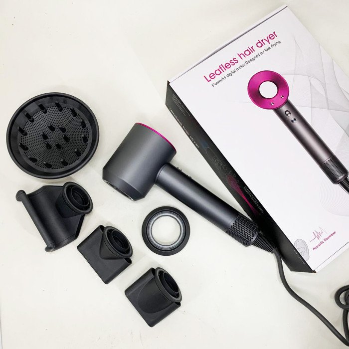 Фен Super Hair Dryer з 5 насадками для швидкого сушіння та укладання волосся