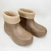 Гумові черевики жіночі 41р 25.5см коричневі, Жіночі пінкові калоші