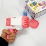 Дитячий пістолет мильні бульки Rocket Bubble Gun 15,8 см автоматичний. Колір: рожевий