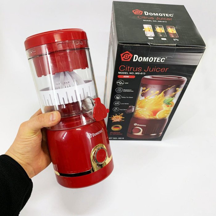 Соковитискач для цитрусових Domotec MS-613 250мл. Колір: червоний