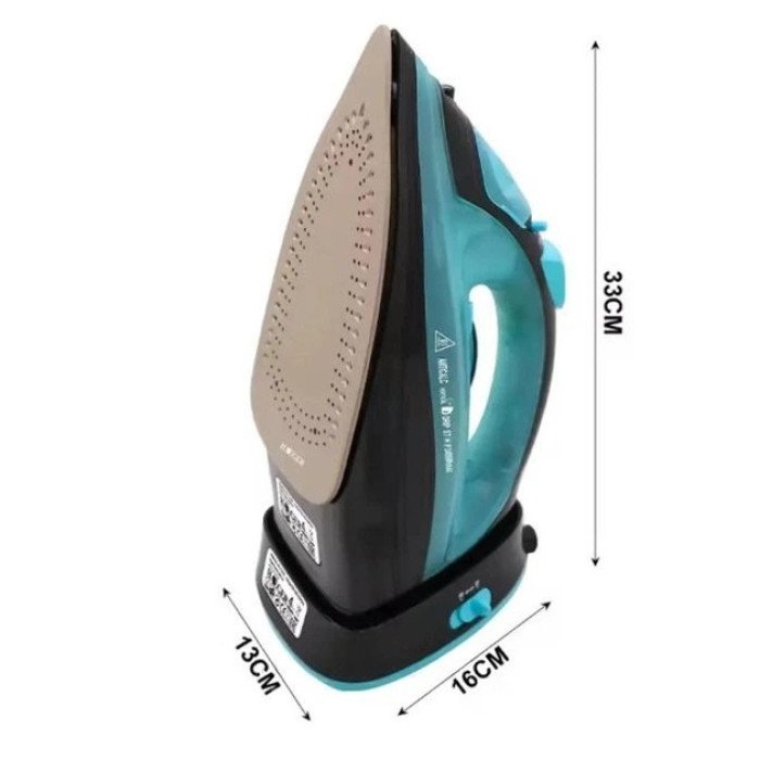 Праска бездротова із зарядною базою та вертикальним відпарюванням Domotec MS-1210В 2400Вт