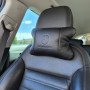 Набір шкіряних подушок Mercedes-Benz + брелок у подарунок, подушка на підголовник