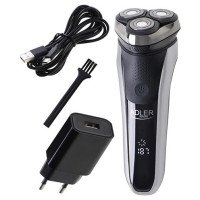 Електробритва для чоловіків роторна Adler AD 2933 акумуляторна 30 Вт