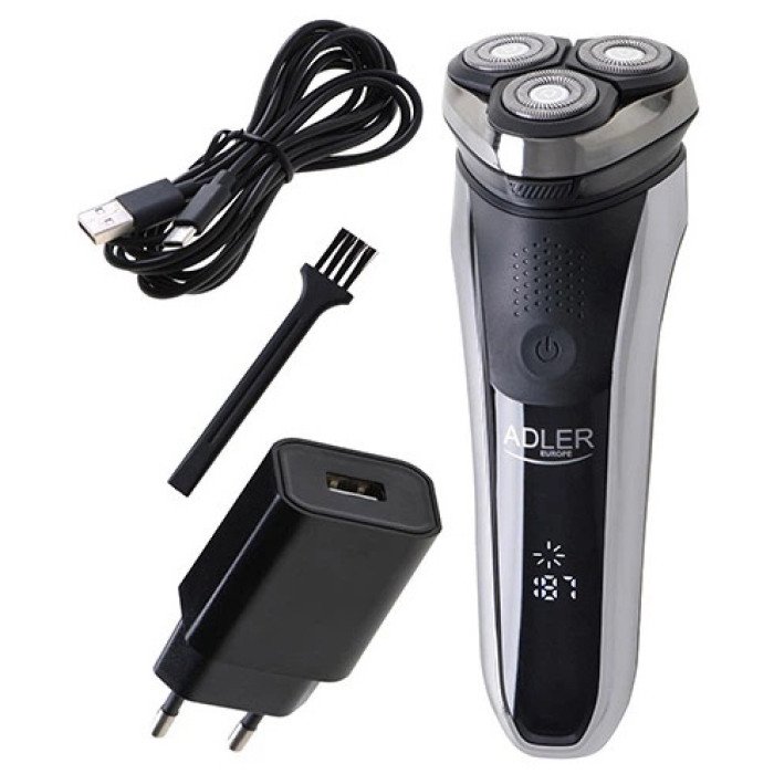 Електробритва для чоловіків роторна Adler AD 2933 акумуляторна 30 Вт
