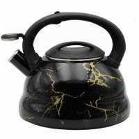 Емальований чайник Edenberg EB-12610 зі свистком та антипригарним покриттям 3л Black