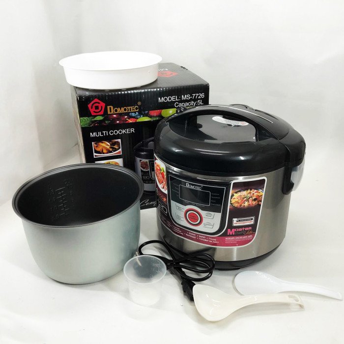 Мультиварка електрична пароварка рисоварка Domotec MS-7726 5л/12 програм Майстер Шеф 1500 W