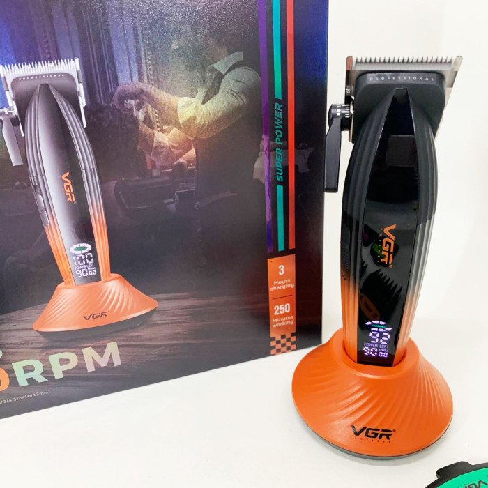 Машинка для стрижки волосся VGR V-889C керамічні леза 9000RPM