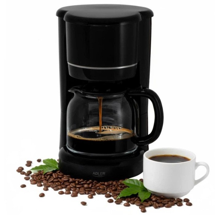 Кавоварка крапельна Adler AD 4383 black, 1.5Л, 900Вт