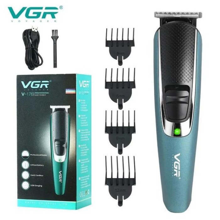 Тример для бороди та волосся VGR V-176 від USB, Професійний триммер для стрижки