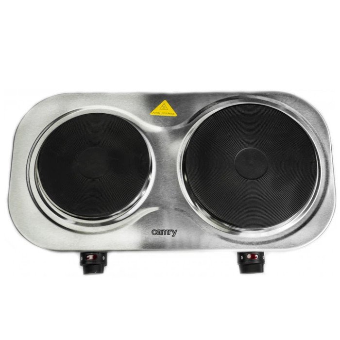 Електрична настільна плита Camry CR 6511 переносна варильна панель на 2 конфорки 2500Вт