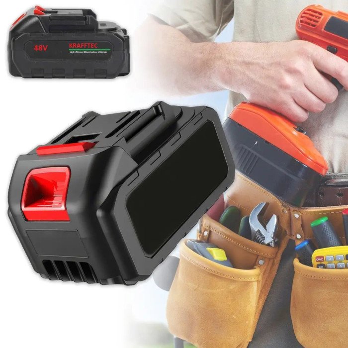 Літій-іонний акумулятор KRAFFTEC 48V 1500mAh для електроінструментів, Акб для шуруповерта