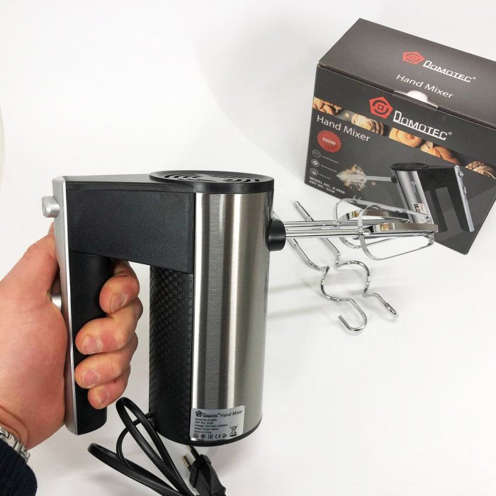 Міксер ручний DOMOTEC R6690 універсальний 5 швидкостей 600 W, Міксер блендер ручний