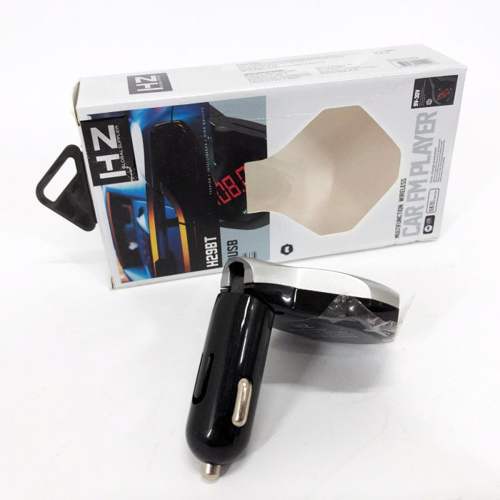 Трансмітер Автомобільний FM модулятор FM H29 BT, Модулятор для мобільних пристроїв в авто. Колір: сірий