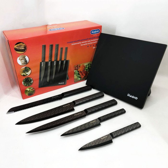 Універсальний кухонний ножовий набір Magio MG-1096 5 шт., набір ножів для кухні, набір кухарських ножів