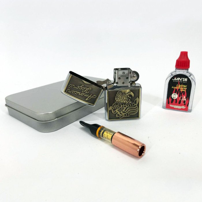 Запальничка бензинова в подарунковій коробці N3, сувенір запальничка, подарунки для чоловіків