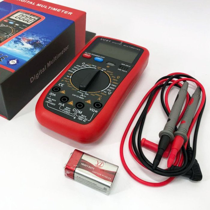 Цифровий Професійний мультиметр Digital VC61 вольтметр тестер. Зі звуком видає сигнал під час дзвінка