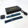 Smart Watch T80S, два браслети, температура тіла, тиск, оксиметр. Колір: синій