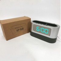 Годинник підставка для ручок 038, настільний електронний годинник з підсвічуванням, лід годинник настільний