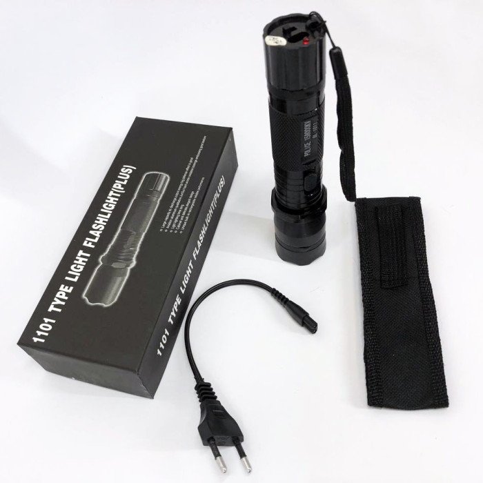 Світлодіодний ліхтарик з відлякувачем Police BL-1101 ЗУ 220В + чохол, ліхтар ручний тактичний