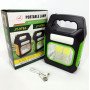Портативний ліхтар лампа JY-978B акумуляторний із сонячною панеллю + Power Bank. Колір: зелений