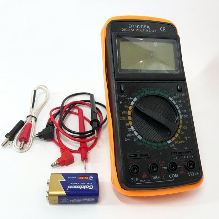 Мультиметр цифровий Digital DT-9208A універсальний, мультиметр для дому, гарний мультиметр