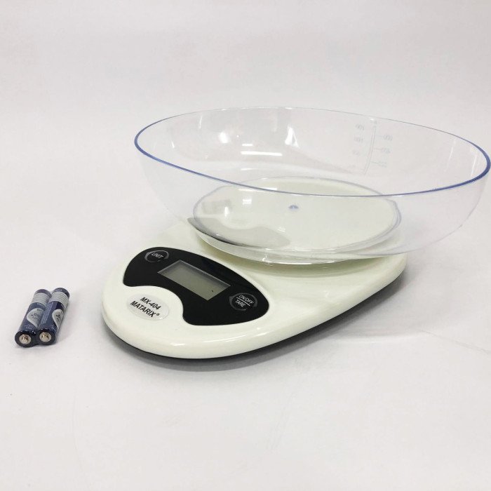 Ваги кухонні Matarix MX-404 Електронні З Чашею Кухонні до 7 кг Кухонні ваги для зважування продуктів