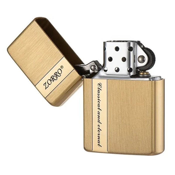 Запальничка бензинова Zorro HL-363, запальничка подарунок на день народження, незвичайна запальничка