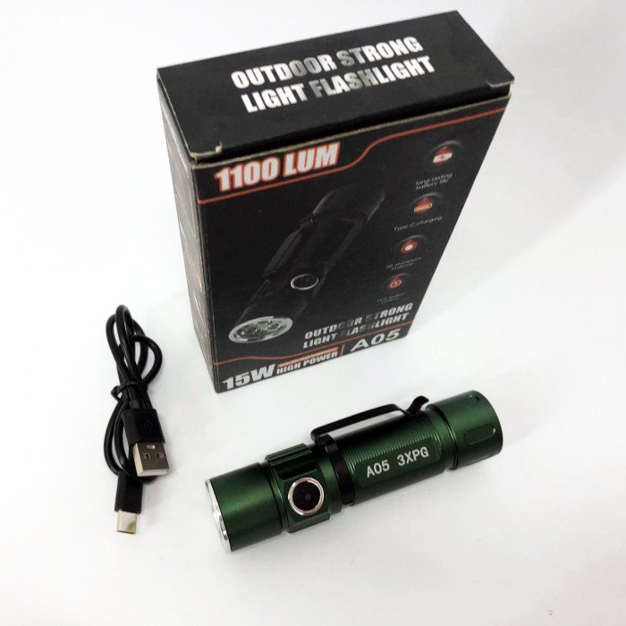 Тактичний ліхтар Bailong A05-3XP, Ліхтарик для тактичного використання, Алюмінієвий ліхтар