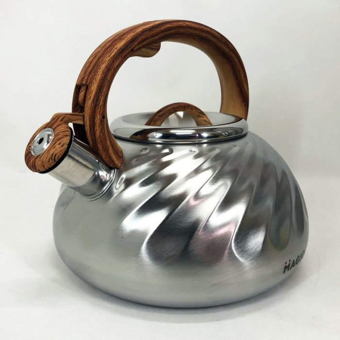 Чайник Magio MG-1194 3 л зі свистком, чайник зі свистком для індукційної плити, чайник газовий