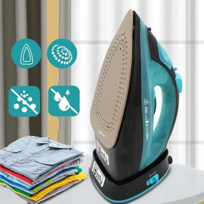 Праска бездротова із зарядною базою та вертикальним відпарюванням Domotec MS-1210В 2400Вт