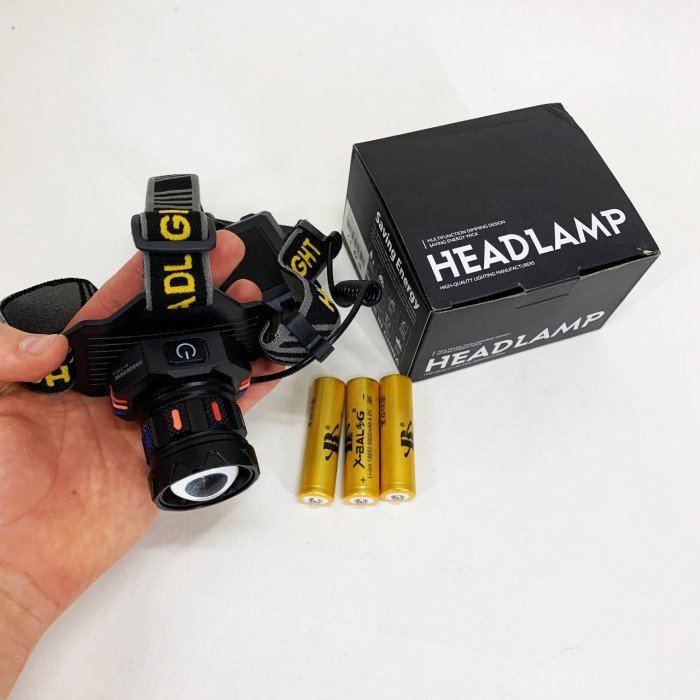 Ліхтар налобний BL-T701A-TG 3x18650