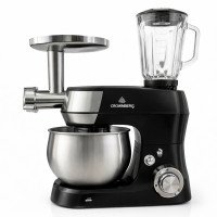 Кухонний комбайн 3в1 Crownberg CB-3409 з блендером та м'ясорубкою 2600 Вт машина тістоміс планетарний 5л