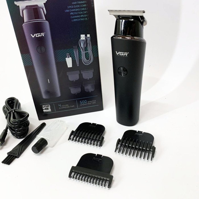 Акумуляторний триммер для стрижки волосся VGR V-933, Тример набір для стрижки волосся та для гоління