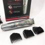 Бездротова машинка для стрижки волосся GEMEI GM-6112 акумуляторна, окантувальна машинка. Колір: сірий