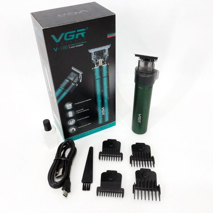 Машинка для стрижки акумуляторна VGR V-186 триммер для волосся та бороди