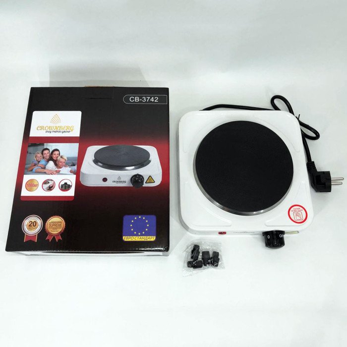 Электрическая плита Crownberg CB-3742 настольная одноконфорочная