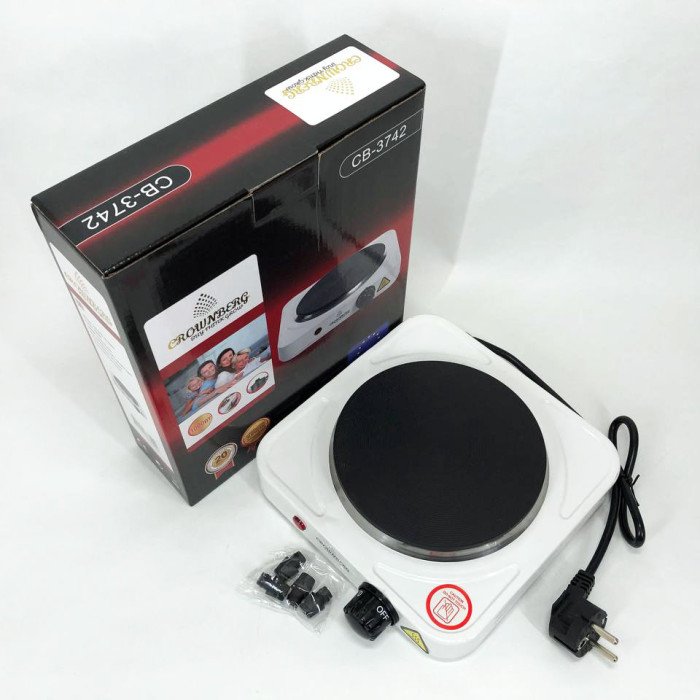 Электрическая плита Crownberg CB-3742 настольная одноконфорочная