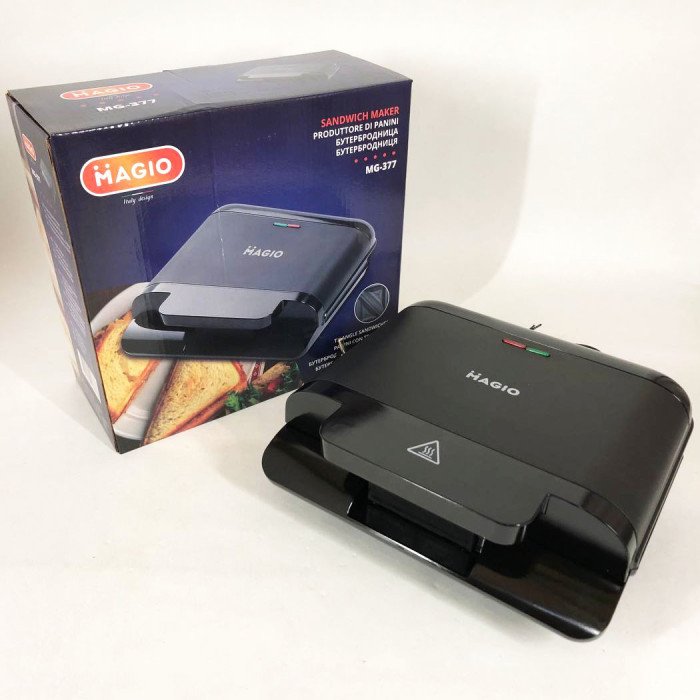 Бутербродниця сендвічниця MAGIO MG-377, бутербродниця побутова, бутербродниця електрична