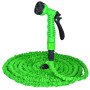 Шланг садовий Magic House 15.0м з розпилювачем (6 режимів). Колір: зелений