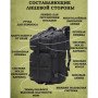 Тактичний рюкзак Tactic 1000D для військових, полювання, риболовлі, походів, подорожей та спорту. Колір чорний