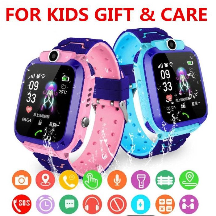 Дитячий Смарт Годинник Smart Baby Watch Q12 SIM /Bluetooth /LBS/GPS. Колір: рожевий