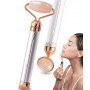 Масажер ролик електричний для особи Facial Roller Massager. Колір бежевий