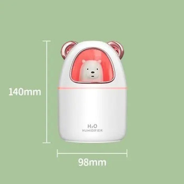 Зволожувач повітря Bear Humidifier H2O USB ведмежа на 300мл. Колір: білий