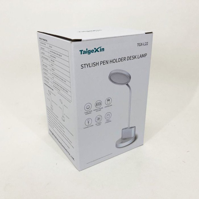 Настільна лампа на акумуляторі Taigexin TGX-L22, нічник підставка для ручок, настільна лампа для навчання