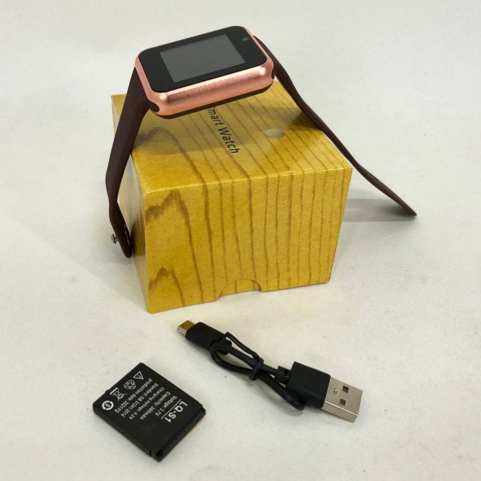 Смарт-годинник Smart Watch A1 розумний електронний зі слотом під sim-карту + карту пам'яті micro-sd. Колір: золотий