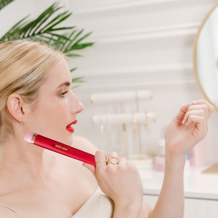 Фрезер для манікюру та педикюру Flawless Salon Nails, машинка для зняття манікюру. Колір: червоний