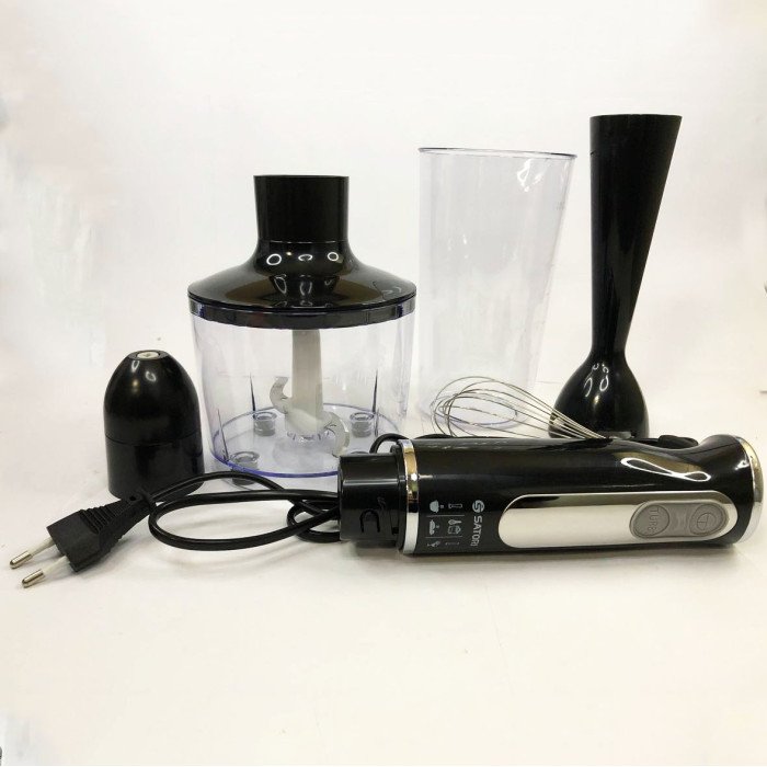 Блендер занурювальний Satori SB-620-PB 600 Вт з чашами, 3 режими роботи